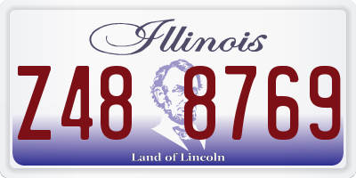 IL license plate Z488769