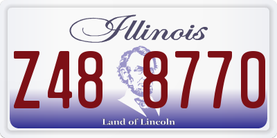 IL license plate Z488770
