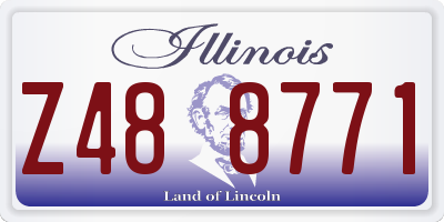 IL license plate Z488771