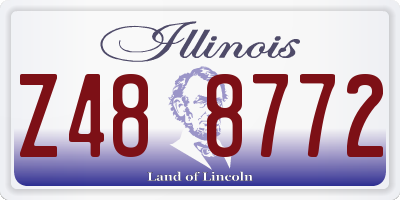 IL license plate Z488772