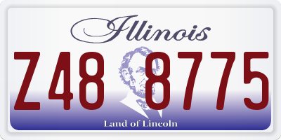 IL license plate Z488775