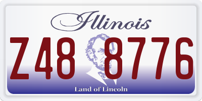 IL license plate Z488776