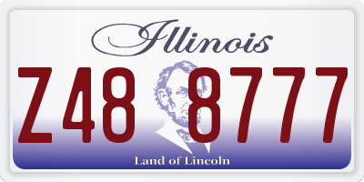 IL license plate Z488777