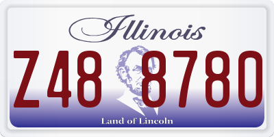 IL license plate Z488780