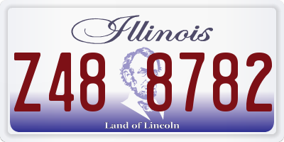 IL license plate Z488782