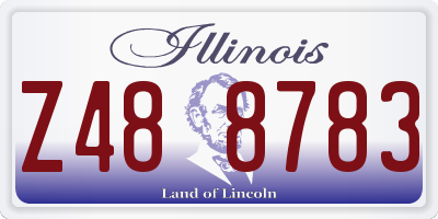 IL license plate Z488783