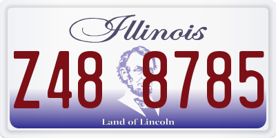 IL license plate Z488785
