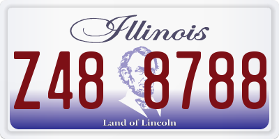 IL license plate Z488788