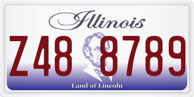 IL license plate Z488789