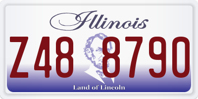 IL license plate Z488790