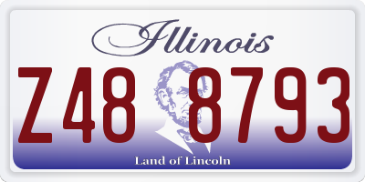 IL license plate Z488793