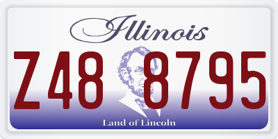 IL license plate Z488795
