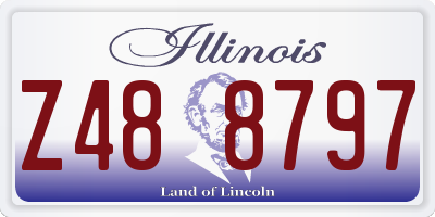 IL license plate Z488797