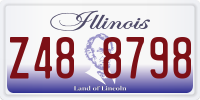 IL license plate Z488798