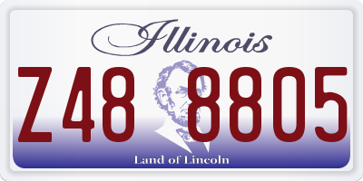 IL license plate Z488805
