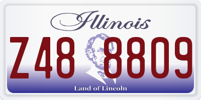 IL license plate Z488809