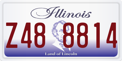 IL license plate Z488814
