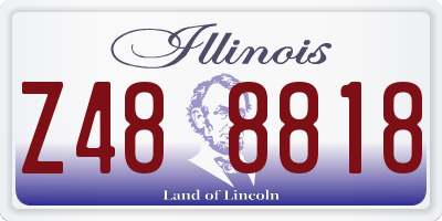 IL license plate Z488818