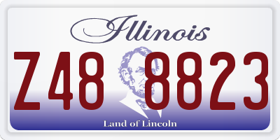 IL license plate Z488823