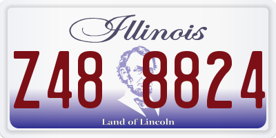 IL license plate Z488824