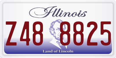 IL license plate Z488825