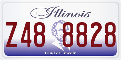 IL license plate Z488828