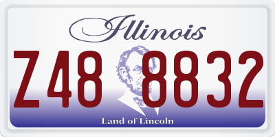 IL license plate Z488832