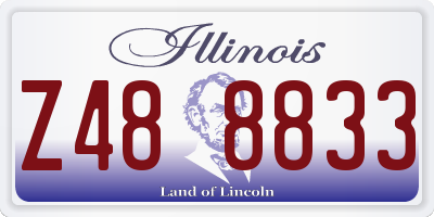 IL license plate Z488833