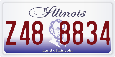 IL license plate Z488834