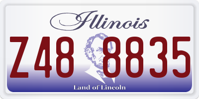 IL license plate Z488835