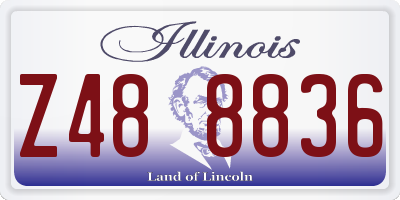 IL license plate Z488836