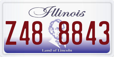 IL license plate Z488843