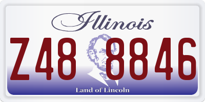 IL license plate Z488846