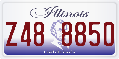 IL license plate Z488850