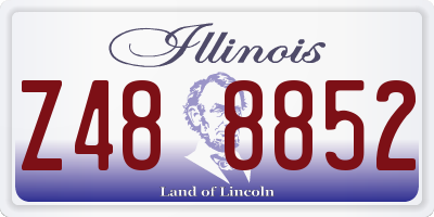 IL license plate Z488852