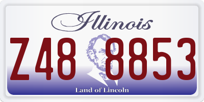 IL license plate Z488853