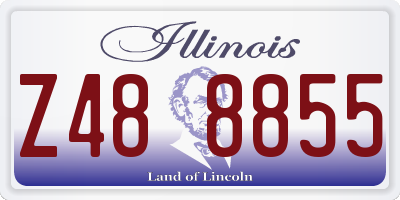 IL license plate Z488855