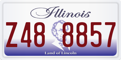IL license plate Z488857