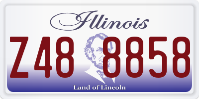 IL license plate Z488858