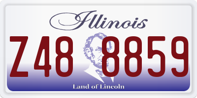 IL license plate Z488859