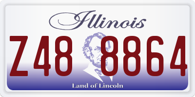 IL license plate Z488864