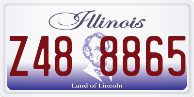 IL license plate Z488865