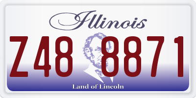 IL license plate Z488871