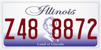 IL license plate Z488872