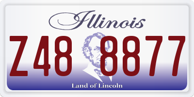 IL license plate Z488877