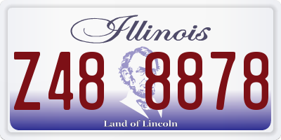 IL license plate Z488878