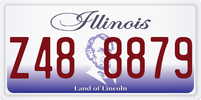 IL license plate Z488879