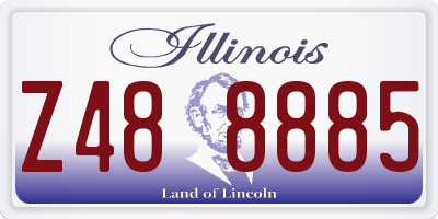 IL license plate Z488885