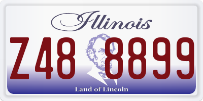 IL license plate Z488899