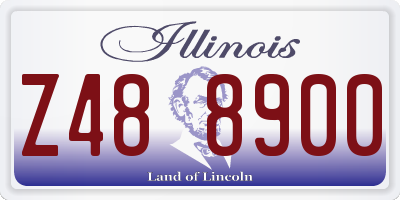 IL license plate Z488900